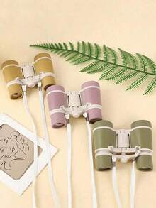 Cartoon Binoculars For Camping, Compact Folding Binoculars For Outdoor, Beginner Binoculars With Carrying Strap, Great Christmas/Back To School/Birthday Gift For Camping, Travel, Sightseeing