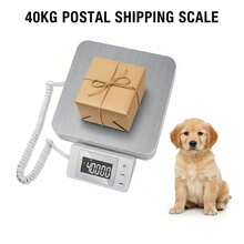 Digital Shipping Scale 88lb*0.1oz, Durable Stainless Steel Postal Scale With Tare, 4 Weighing Modes, Shipping Scale For Packages, Postage Package Scale - White - View 1