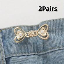 2/6件装女士裤腰束带 - 牛仔腰部束带夹和别针，收腰，可调节腰夹 - 彩色 - 查看 18