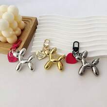 - Llavero con forma de corazn para perro, regalo para el da de San Valentn, para mujeres, llaves de coche, bolso y mochila - Gris-oscuro - Ver 4