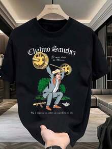 Camiseta para Hombre Diseño de Chalino Sánchez, Perfecta para Amantes de la Música.Regalo para fans, tallas S M L XL XXL XXXL.Camiseta de verano, ligera, transpirable, de manga corta. player - Negro - Ver 4