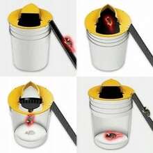 BESTONE LIVE MOUSE TRAP FOR HOME & COMMERCIAL USE – PROFESSIONAL HUMANE MULTI-CATCH BUCKET RODENT TRAP, NON-LETHAL, STRESS-FREE AND HIGHLY EFFECTIVE MOUSE AND RAT CONTROL IN HOUSES, GARAGES, BASEMENTS, SHEDS AND WAREHOUSES. - white & yellow - View 8