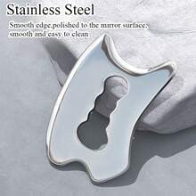 Large Stainless Steel Gua Sha Massage Tool - Gua Sha Massage Tool For Back, Legs, Arms, Upgraded Massage Tool - Silver - View 4