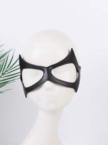 1pc Gothic Dark Style Faux Leather Mask, Suitable For Parties/Carnivals, Role-Playing, Punk Fashion Masquerade Balls And Other Occasions - Black - View 3