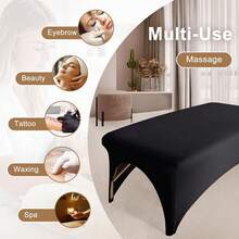 1pc 6ft Salon Massage Table Cover, Stretchy Eyelash Extension Bed Cover, Suitable For Eyelash Bed, Beauty Salon - Multicolor - View 8