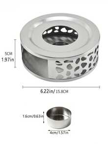 Japanese Hollow Candle Heating Base Stainless Steel Teapot, Glass Teapot, Stainless Steel Teapot Warmer With Candle Base - No Electricity Needed, Suitable For Home And Restaurant Use