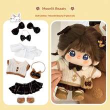 20 cm Vêtements de poupée Robe de poupée aléatoire Changement de robe de poupée Vêtements en peluche Accessoires de poupée vivante (Vêtements seulement, pas de poupée, accessoires de couleur aléatoire) - Multicolore - Voir 23