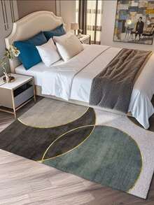 1件装时尚大面积地毯，新款仿羊毛可水洗室内地毯，客厅地毯，沙发地毯，卧室地毯，防滑垫，餐厅/厨房地毯，办公椅垫，玄关垫，户外野餐毯，露营垫 - 多色-1 - 查看 4