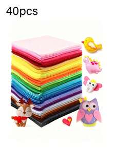 10/20/50pcs Felt Fabric Sheets, Thin Craft Felt, Non-Woven Felt, Large Sewing Felt Squares, Solid Color Craft Felt, Hard Felt Squares, Multiple Colors Available, Suitable For Sewing Crafts, Quilting, School Projects, Decoration, 1mm Thick Felt Squares Craft Supplies, Suitable For DIY Decoration, Multiple Colors Available - Multicolor - View 17