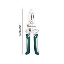 1pc Heavy Duty Multi-Function Wire Stripper - Foldable Crimping Pliers With Non-Slip Handles, For Stripping, Cutting And Crimping Metal (Professional And DIY Electrical Tool) - Multicolor - View 7