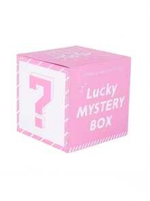 10pcs Lucky Question Mark Gift Box Packaging Empty Box, Available In Red, Green, Blue, Pink, Perfect For Packaging Small Gifts, Prizes, Creative Gift Box Packaging (Note: This Is An Empty Box, No Gift Inside) - Multicolor - View 1