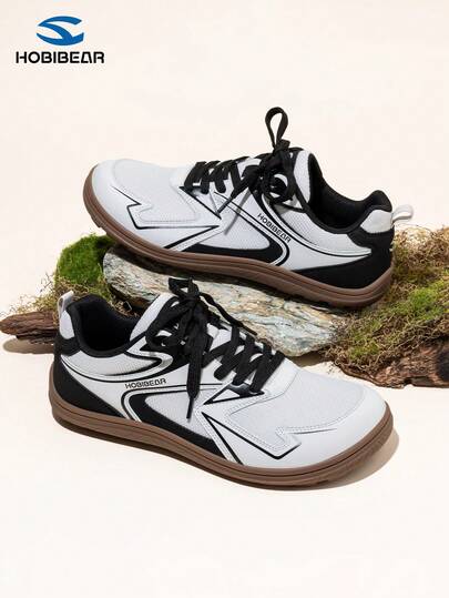 HOBIBEAR 1双高品质女士透气网面赤足跑鞋，加宽鞋楦，橡胶防滑外底，零落差极简训练徒步鞋