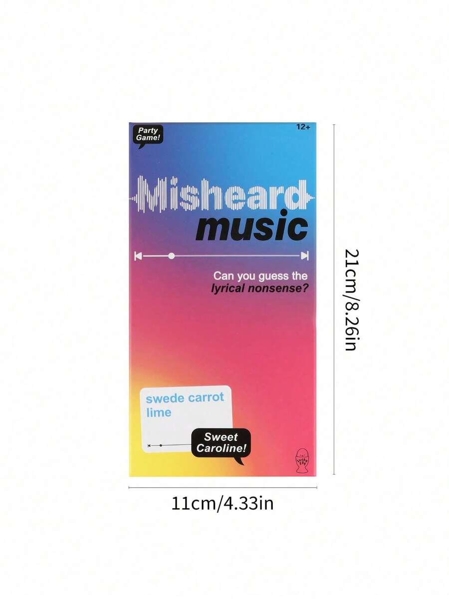 Funny Music Cards: Misheard Music Vibrant Card Game, Interactive Fun-Loving Group Activity – Ideal For Game Night, Parties & Family/Friends Gatherings, Must-Have For Music Lovers & Fun-Seeking Players - 音樂撲克牌(500張) - 查看 1
