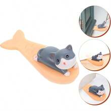 XISH Tope De Puerta Para NiñOs Antideslizante De Dibujos Animados Cuña De  De Pvc Sujetador De Puertas Para Dormitorio Y Oficina ProteccióN Contra Golpes Y Cierre Accidental - Colores surtidos 2 - Ver 2