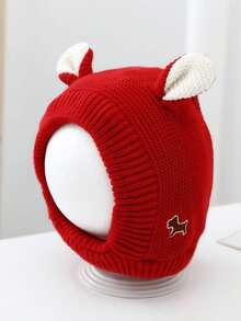 静音狗耳朵，防噪音针织狗帽，保暖冬季犬猫帽，适合中大型宠物，纯色兔耳朵造型，保暖防风宠物帽，适合大型犬日常使用 - 彩色 - 查看 17