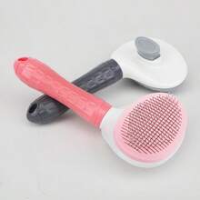 New Cat Round Head Massage Grooming Brush, One-Click Cleaning De-Shedding Comb, Pet Floating Hair Remover For Cats And Dogs - Multicolor - View 8