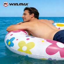 WIN.MAX 1 chiếc phao bơi người lớn, phao cứu sinh dày dặn dùng dưới cánh tay, phao bơi bơm hơi cỡ lớn, thiết bị nổi cho tiệc bể bơi dành cho người lớn, dụng cụ bể bơi. - Nhiều màu - Xem 4