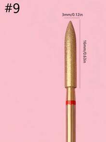 Punte per trapano in lega di titanio, rimozione professionale di cuticole e pelle morta - Dorato - Visualizzare 4