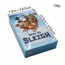"Here To Sleigh: Here To Stay Expansion Pack, Holiday-Themed Card Game Expansion, Adds Festive Content (Sleigh-Themed Cards/Challenges) To Base Game, Ideal For Game Nights, Holiday Gatherings & Hobby Enthusiasts Seeking Seasonal, Fun Add-Ons For Group Entertainment" - Multicolor - View 7