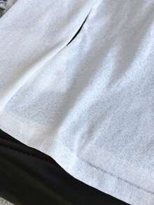 Y2K Casual Stretchy See-Through Long Sleeve Round Neck Slim Fit T-Shirt Going Out Joker Tops Summer Spring - White - View 9