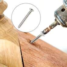 250pcs Cross Recessed Self-Tapping Screw Set, M4x8/10/20/30mm, 304 Stainless Steel, Durable Anti-Corrosion Screws, Suitable For Woodworking And Furniture, DIY Enthusiasts - Multicolor - View 7