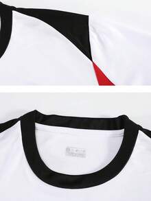 Bộ 2 áo bóng đá cá nhân hóa, áo bóng đá AC Milan, áo đấu tùy chỉnh, đồng phục bóng đá nam cá nhân hóa, bộ đồ thể thao nam, bộ đồ chạy bộ, bộ đồ hè nam, bộ áo thun nam, áo bóng đá, áo bóng đá cá nhân hóa, áo bóng đá in số, thích hợp cho bóng đá, cầu lông, bóng rổ. - trắng - Xem 2