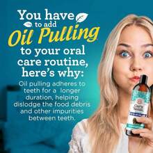 GuruNanda CocoMint Oil Pulling Mouthwash For Complete Oral Hygiene, 7 Essential Oils &Amp; Vitamins For Happy Teeth &Amp; Gums &Amp; Fresh Breath , Alcohol-Free, 8 Oz - Couleur A - Voir 5