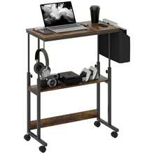 Faumrta Schreibtisch und Schubladenaufbewahrung - Rustikal-Braun - Übersicht 9