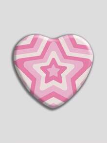 心形徽章，经典时尚徽章/胸针，2D平面设计，高品质金属饰品，适合装饰衣服、帽子、背包，是送给朋友、同学、同事和亲戚的趣味礼物。 - 彩色 - 查看 13