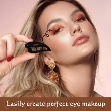 2pcs Eye Makeup Tools, Eye Makeup Auxiliary Tools, Women's Eyeliner Stencil, Quick Makeup Application. Whether You Are A Beginner Or A Professional, You Can Easily Create Precise And Symmetrical Eye Makeup In Just A Few Seconds. - Multicolor - View 6