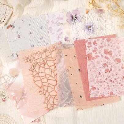 28 pièces Papiers de scrapbooking vintage de style européen texturés, papiers de support décoratifs DIY, cadeaux de vacances, matériaux de collage faits main, planification de scrapbooking personnalisée, fournitures scolaires créatives