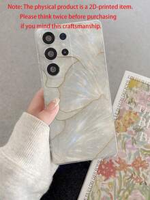 1pc Minimalist Shell & Marble Pattern Transparent Soft TPU Phone Case, Anti-Scratch Anti-Fingerprint Protective Cover With Camera Lens Protection, Compatible With Apple, Nothing, Pixel, INFINIX, Redmi - Multicolor - View 9