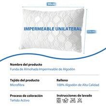 AMOROSA 2 Piezas Fundas para Almohadas Impermeable de 3 Capas con Cierre Tipo Sobre,Funda de Almohada Suave Resistente a las Arrugas y Manchas(Sin Almohada)Ideal para Dormitorios,Sofás,Salas de Estar y Decoración del Hogar y Regreso a Clases-Azul - Azul - Ver 9