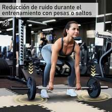 Tapete para Ejercicio, Piso para Gym, Tapete para Gimnasio de Espuma EVA, Tapetes para Rompecabezas para Bebe, Soft Fitness Mat con 3 Colores para Yoga, Gym y Hogar - / - Ver 4