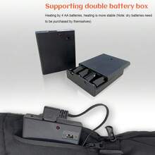 Revolutionary USB Heated Ski Gloves - Ultra-Warm And Thick Winter Cycling Gloves - Unisex, One Size Fits All - Stylish Black Design - 黑色 - 查看 8