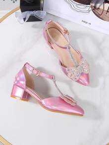 2026 New Fashion High Heels For Teenage Girls, Stylish Princess Student Performance Pumps - Pink - View 4