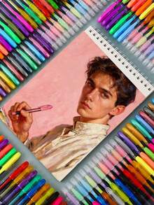 60支装3款闪光凝胶笔荧光笔绘画闪光笔学生日记DIY荧光笔套装彩色闪光圆珠笔 - 彩色 - 查看 4