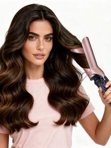 CRASTS 50mm Extra Large Diameter Quick Styling Quick Heating Adjustable Temperature Big Wave Curling Iron & Straightener