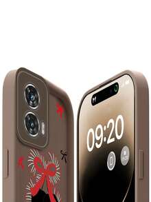 Custodia protettiva con scanalature profonde per Moto Edge 50 Fusion, Edge 50 Pro, Edge 50 Neo, Edge 50. Silicone ultra morbido e antiurto, ritagli precisi, rosso e nero, rosso ciliegia, fiocco. - Cammello - Visualizzare 12