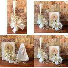Set de Vela Primera Comunion Virgen de Guadalupe Rosal - Beis - Ver 1