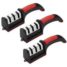 1pc 4-Stage Professional Knife Sharpener, Can Also Sharpen Scissors. Equipped With Tungsten Carbide, Diamond And Ceramic Sharpening Stones, Suitable For Kitchen Knives. Portable Sharpener, Fixed Angle Sharpener, Diamond Sharpening Stone Sharpener, Commercial Sharpener, Household Sharpening Tool, High-Quality Sharpener, Manual Sharpener, Multi-Stage Sharpener. An Ideal Choice For Cooking Enthusiasts And Home Chefs.