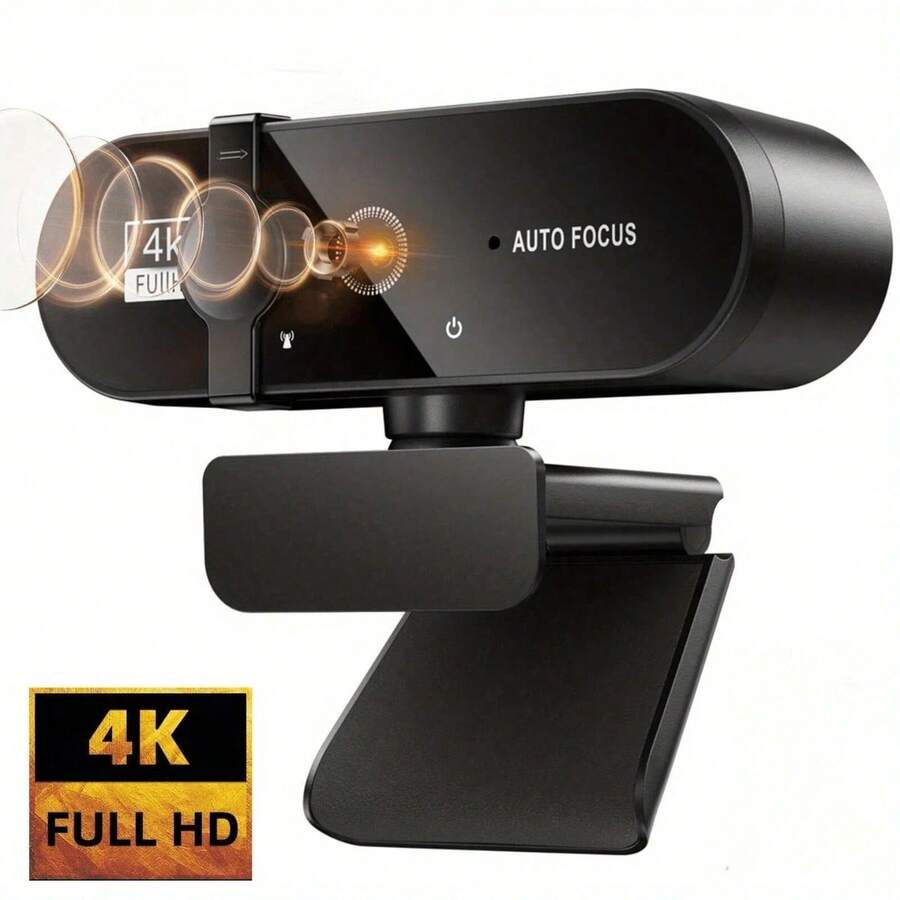 4K Webcam 1080P For PC Web Camera Cam USB Online Webcam With Microphone Autofocus Full Hd 1080P Webcam For Computer - 彩色 - 查看 1