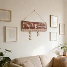 1 Set, Diy Family Birthday/Anniversary Reminder Calendar Board, Days To Remember Family/Friends Celebrations Wooden Hanging Birthday Anniversary Reminder, With 100pcs Wood Tags, Can Be Colored And Written, Diy Calendar Plaque Sign, Warm Gift,Room Decor,Home Decor,Bedroom Decor,Room Decoration Stuff,Party Decorations,Home Essentials,Porch Decor,Birthday Decorations