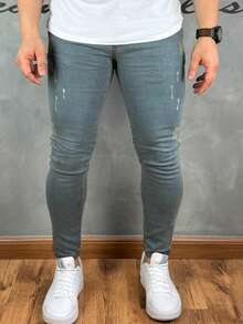 Basic Super Skinny Premium Jeans 01 - Gris Claro - Ver 5