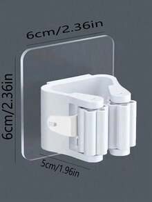 1 包 2/4/10/20 件装拖把架、拖把钩、拖把夹、壁挂式拖把扫帚收纳架、拖把架、多功能工具收纳架，适用于浴室、厨房、花园、清洁用品、家居工具、浴室装饰等。