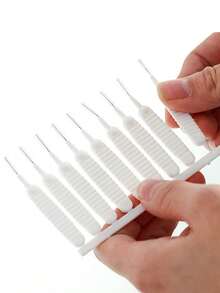 Cepillo de limpieza multifuncional para ducha, limpiador de poros y grietas, limpiador de puertos de teléfono y teclado - Blanco - Ver 5