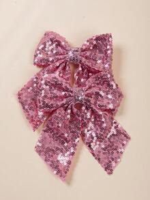 2 glänzende Pailletten Schleifen Haarspangen, funkelnde süße Haaraccessoires, rot und gold, Haarschmuck Geschenk für Mädchen, perfekt für Feiertagsoutfits - Verschiedenfarbig - Übersicht 18