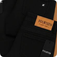 Men's Premium Slim Fit Jeans With Elastane, Black - Black Pants - View 4