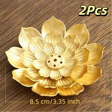 A Creative Retro Lotus Incense Burner/Stand, Elegantly And Compactly Designed, Suitable For Living Rooms, Bedrooms And Coffee Tables.