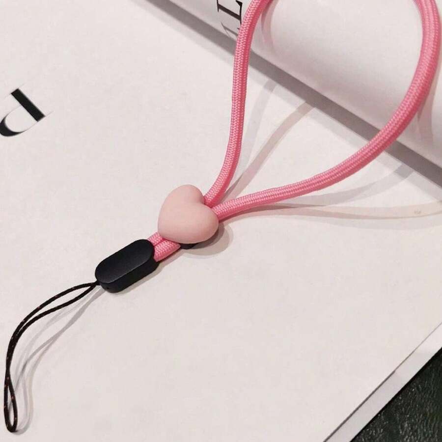 心形装饰手机挂绳，送给母亲、家人、朋友的生日、节日礼物，手机挂饰，手机链，兼容安卓及大多数智能手机，送给母亲、家人、朋友、孩子、生日、节日的礼物 - 彩色 - 查看 1